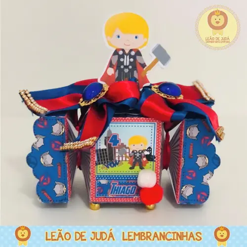 Caixinha para festa tema thor