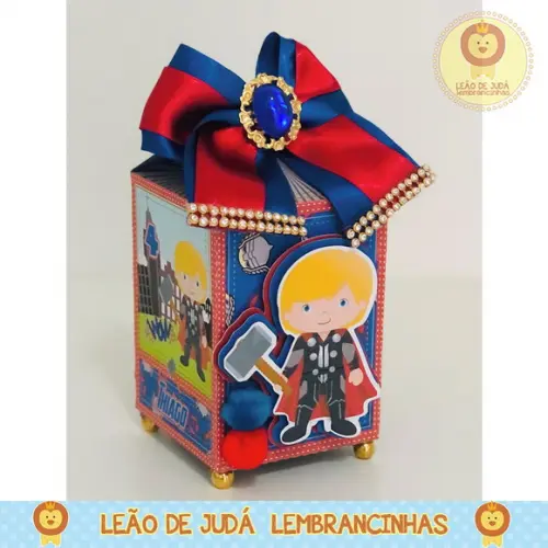 Caixinha para festa tema thor