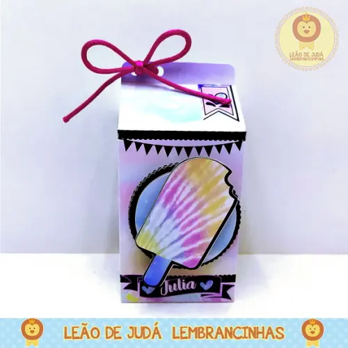 Caixinha para festa tema tie dye