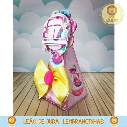 Caixinha para festa tema tie dye