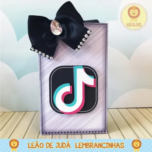 Caixinha para festa tema tik tok