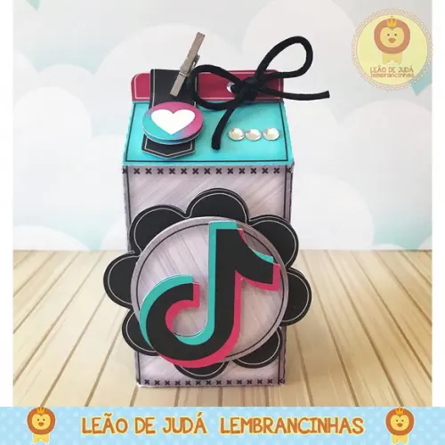 Caixinha para festa tema tik tok
