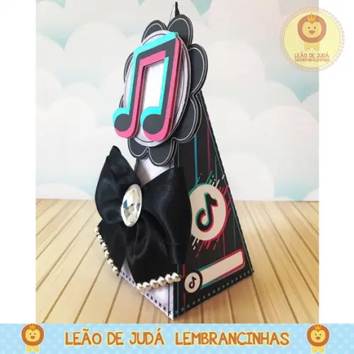 Caixinha para festa tema tik tok