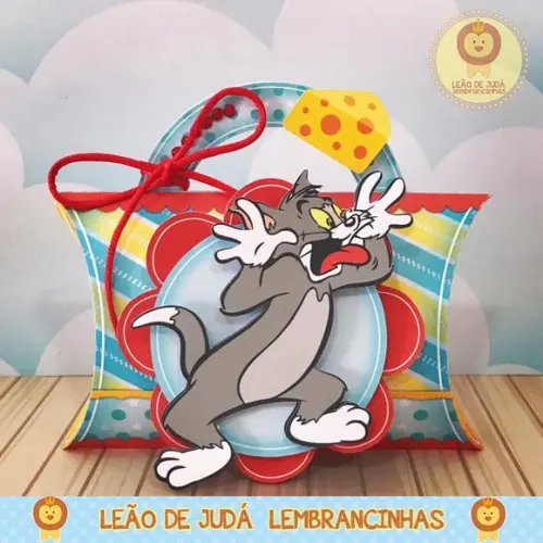 Caixinha para Festa Tema Tom e Jerry