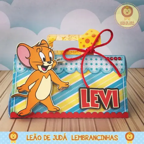 Caixinha para festa tema tom e jerry