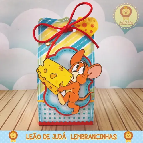 Caixinha para Festa Tema Tom e Jerry