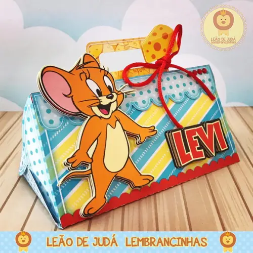 Caixinha para festa tema tom e jerry