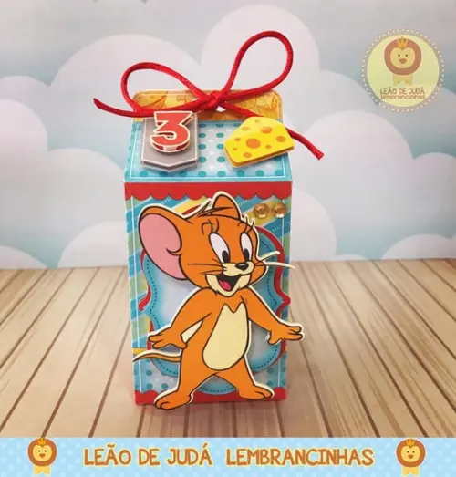Caixinha para Festa Tema Tom e Jerry