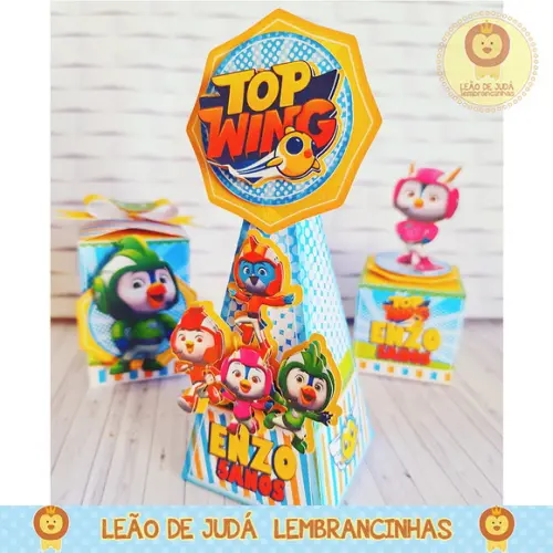 Caixinha para festa tema top wing