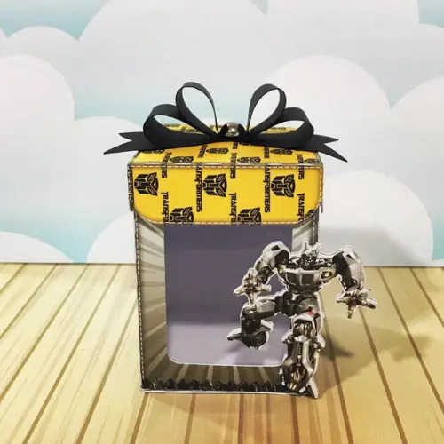 Caixinha para festa tema transformers