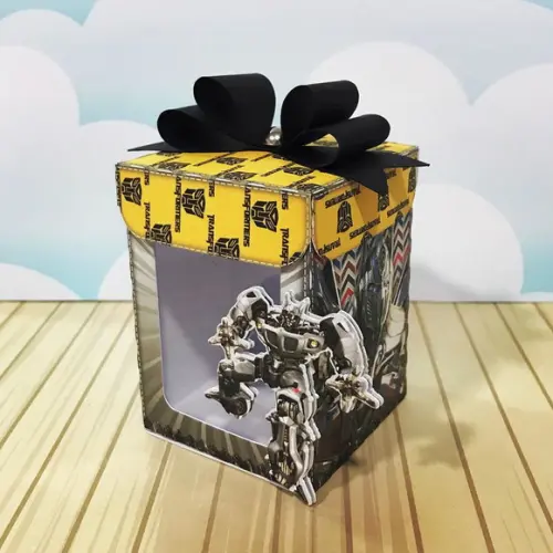 Caixinha para festa tema transformers