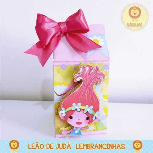Caixinha para festa tema trolls