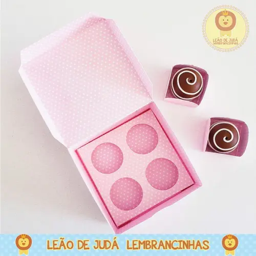 Caixinha para festa tema ursa rosa