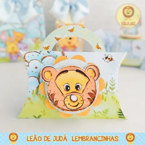 Caixinha para festa tema ursinho pooh