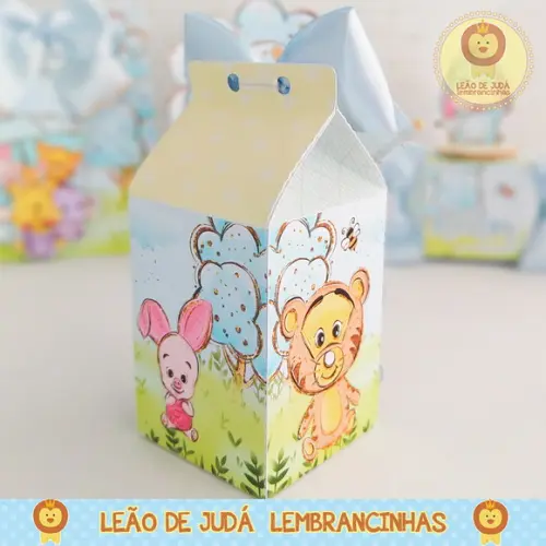 Caixinha para festa tema ursinho pooh