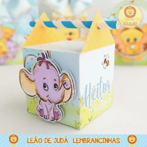 Caixinha para festa tema ursinho pooh