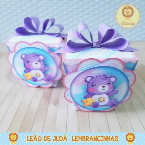 Caixinha para festa tema ursinhos carinhosos