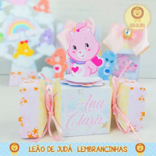Caixinha para festa tema ursinhos carinhosos