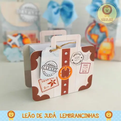 Caixinha para Festa Tema Viagem