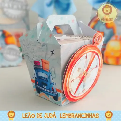 Caixinha para Festa Tema Viagem