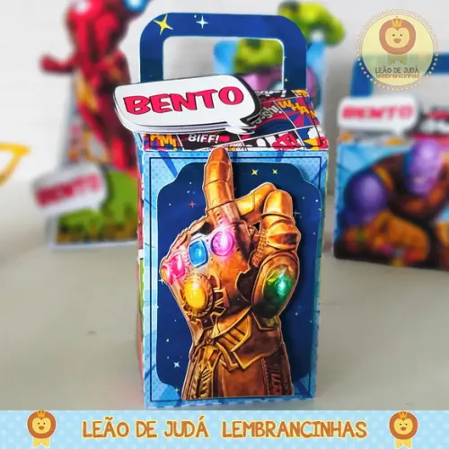 Caixinha para festa tema vingadores