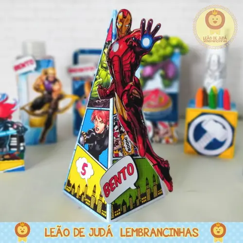 Caixinha para Festa Tema Vingadores