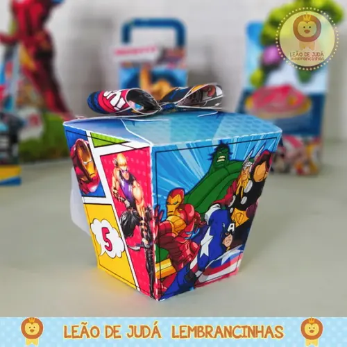 Caixinha Para Festa Tema Vingadores