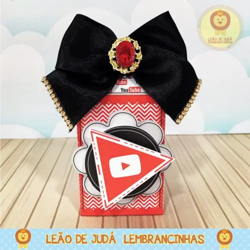 Caixinha para festa tema you tube
