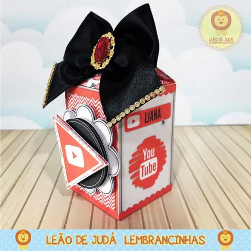 Caixinha para festa tema you tube