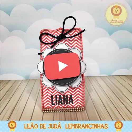 Caixinha para festa tema you tube