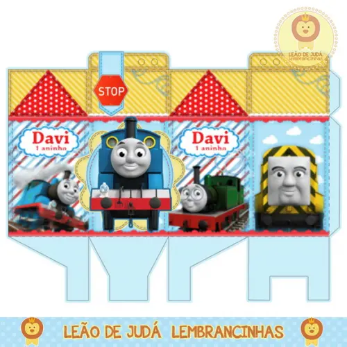 caixinha para festa thomas e seus amigos