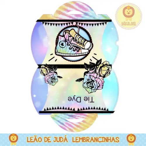 caixinha para festa tie dye