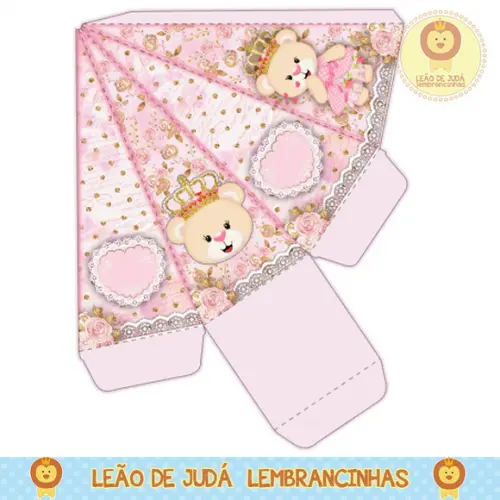 caixinha para festa ursinha princesa
