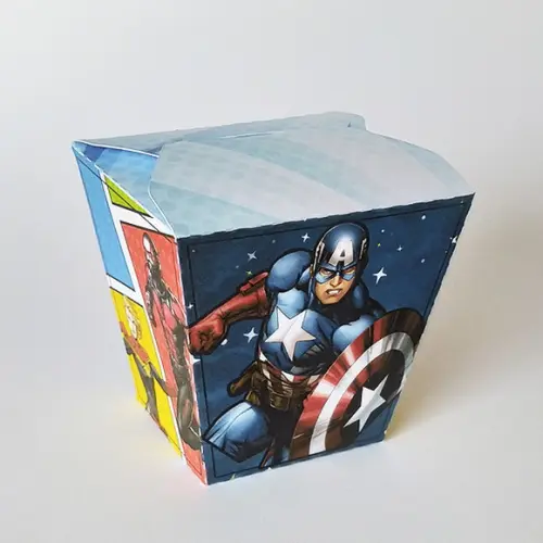 Caixinha para Festa Vingadores