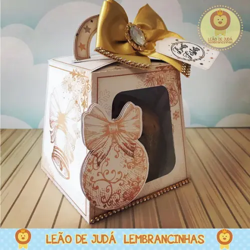 Caixinha para mini panetone natal