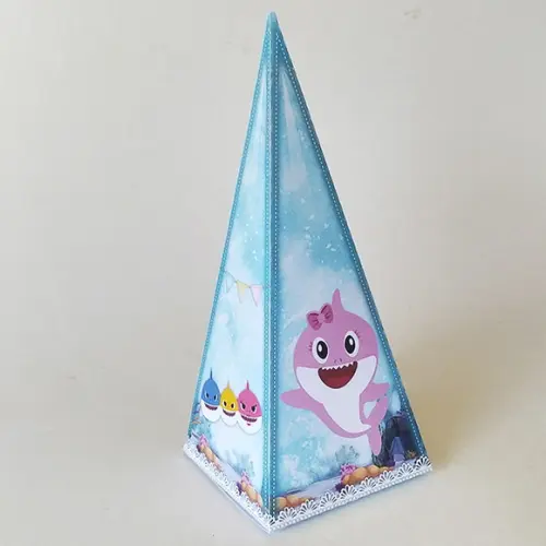 Caixinha Pirâmide Baby Shark