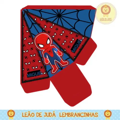 caixinha piramide Homem aranha cute