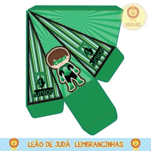 caixinha piramide lanterna verde