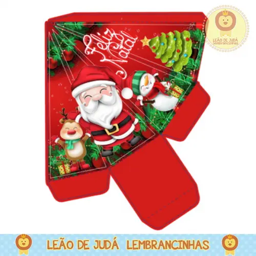 Caixinha Piramide Natal