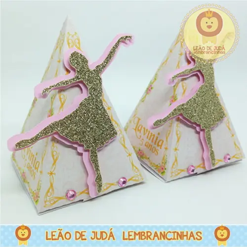 Caixinha Piramide Tema bailarina