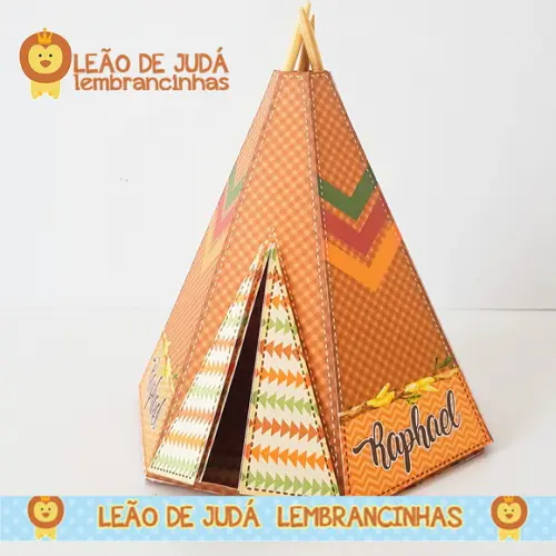 Caixinha Piramide Tema Bosque