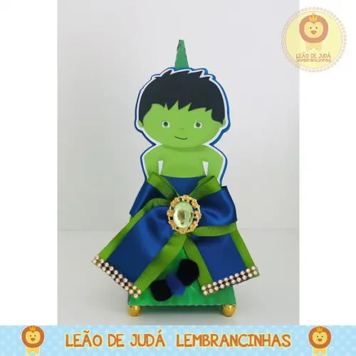 Caixinha piramide tema hulk