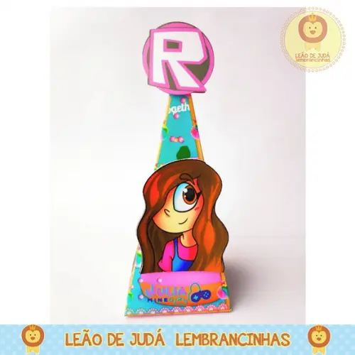 Caixinha piramide tema julia minegirl