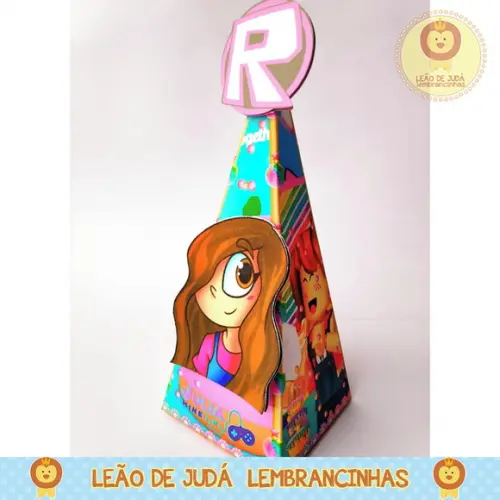Caixinha piramide tema julia minegirl