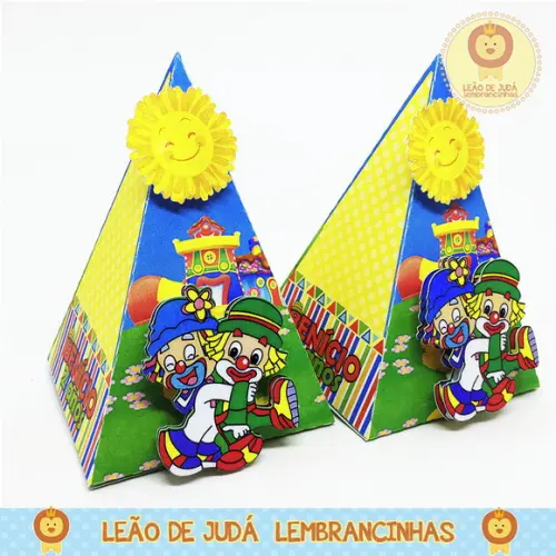 Caixinha Piramide Tema Patati Patata