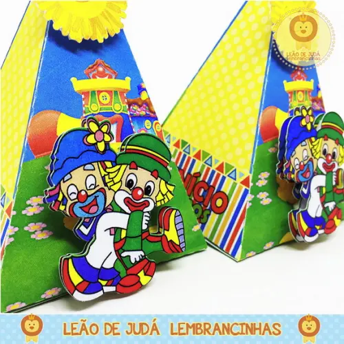 Caixinha Piramide Tema Patati Patata