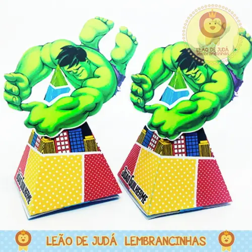 Caixinha Piramide Tema Vingadores