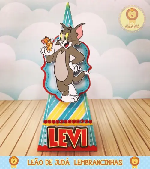 Caixinha Pirâmide Tom E Jerry