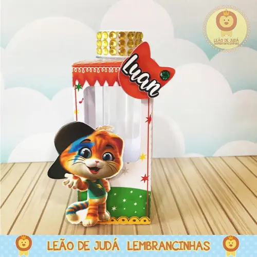 Caixinha porta tubete tema 44 gatos