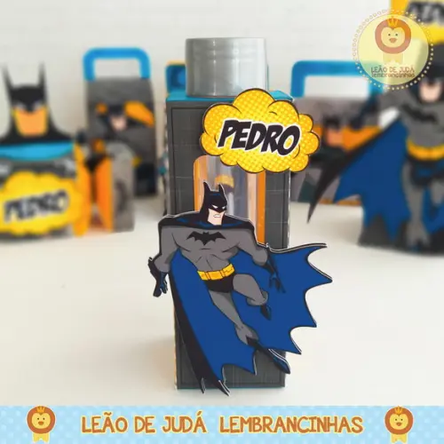 Caixinha porta tubete tema batman